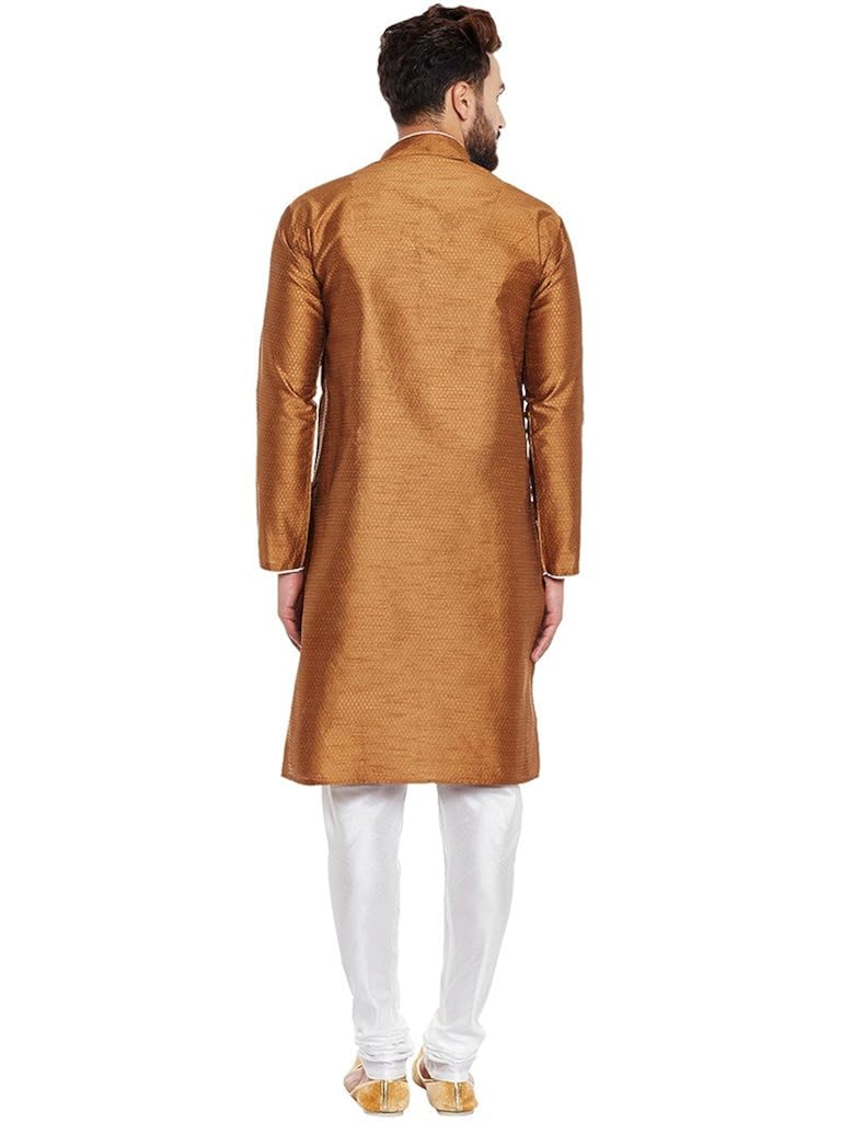 larwa men's wedding kurta pyjama set with flower print