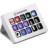 Elgato Stream Deck MK.2 White – Studio Controller, 15 macro keys, trigger actions in apps and software like OBS, Twitch, ​You