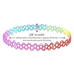 BodyJ4You 2PC Tattoo Choker Necklace - 90s Choker