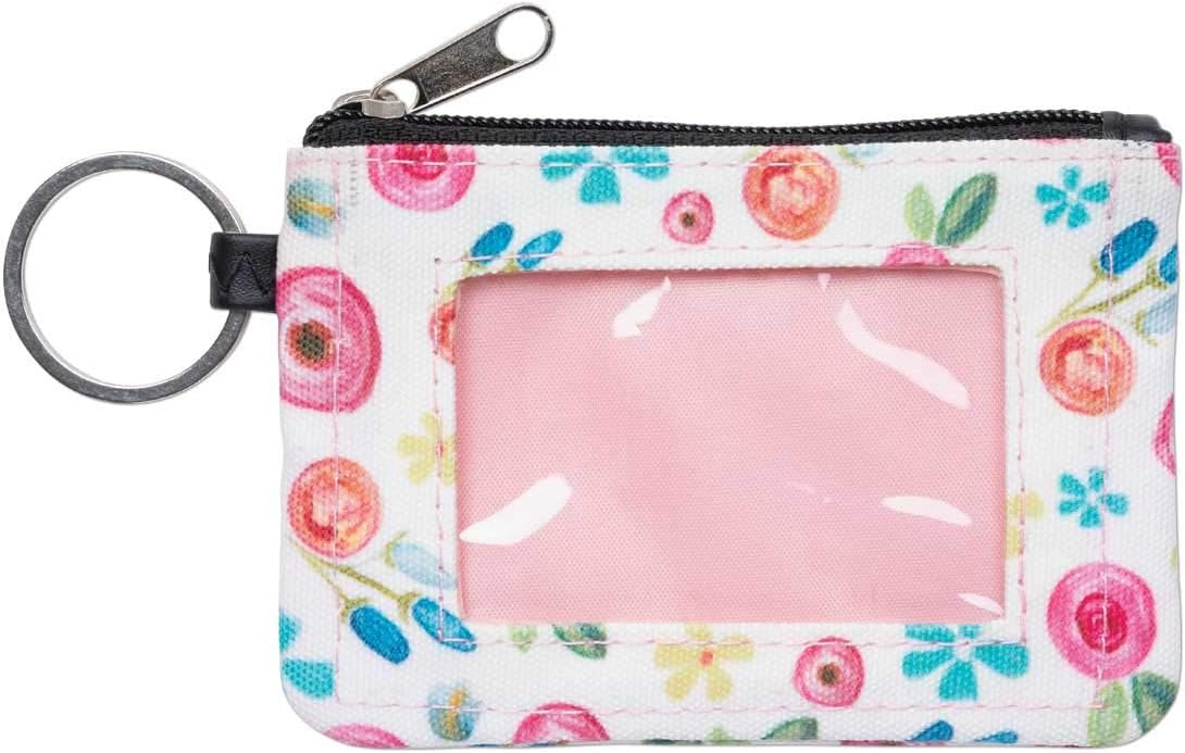 Brownlow Gifts Simple Inspirations Zippered Slim Wallet with Keychain and ID Window, 5 x 3.5-Inches, Love You More: Home & Kitchen