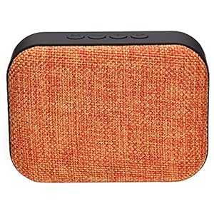 Live Tech Portable Yoga Bluetooth Wireless Speaker with Micro SD/AUX/Mic (Orange)