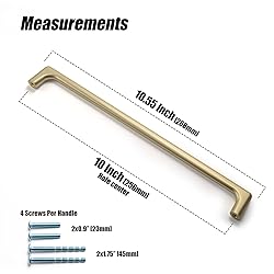 Goo-Ki Brushed Brass Zinc Alloy Cabinet Pull,Modern