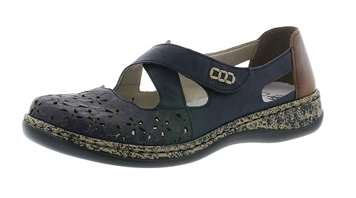 Rieker 463H4 Damen Slipper,Schlüpfschuh,Slip-on,modisch,Freizeitschuh