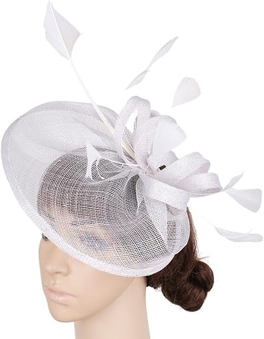 Yonquil Sinamay Hair Fascinators Accessories Trims With Feather