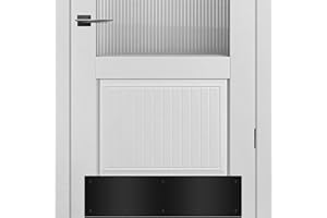 Bikykose 2pcs 30×8Inch Aluminum Door Kick Plates for Exterior Doors – Decorative Protection to Prevent Damage from Kicking – 