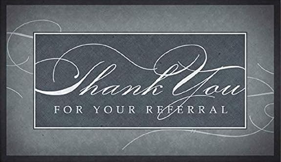 Amazon 300pk Thank You For Your Referral Thank You Cards Jewelry