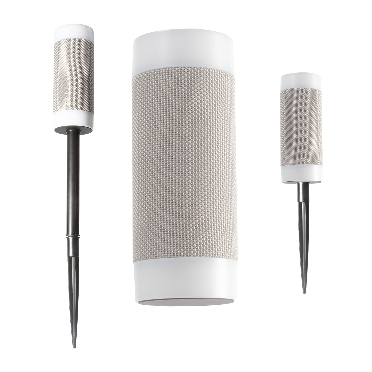 Outdoor Wireless Speaker with 10 Hour Playtime - IP66 Waterproof, Dustproof, Weatherproof Light Up Bluetooth Speaker with LED Lights and Adjustable Stake Height for Use As Outdoor Speaker