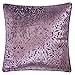 Homey COZY Modern Velvet Throw Pillow Cover (Plum)