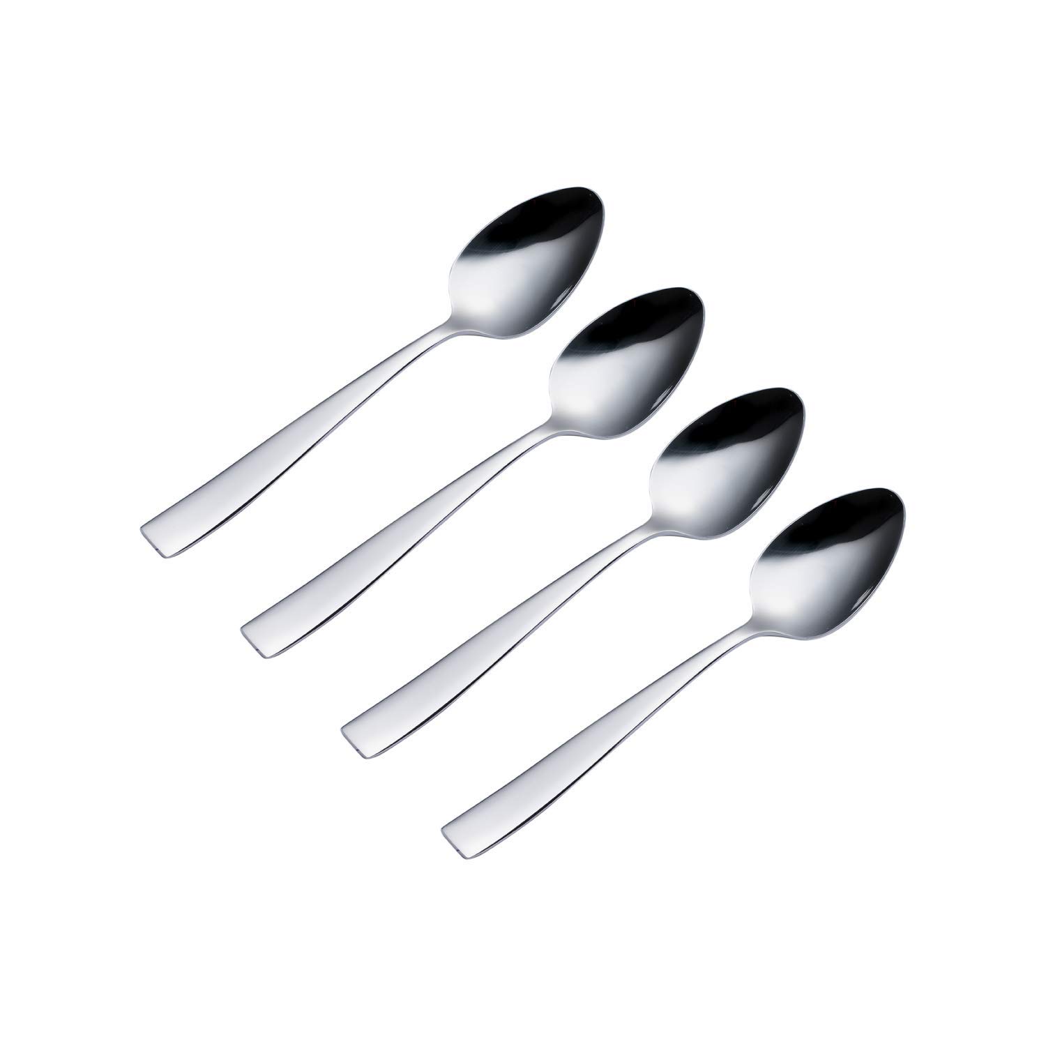 Viners Everyday Purity 4 Piece 18/0 Silver Stainless Steel Tea Spoons