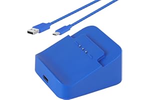 Vanpark Charging Station Dock & Charging Cable Cord for Xbox Elite Wireless Controller Series 2, Charging Set for Xbox One Elite 2 Controller (Blue)
