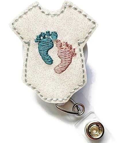 ANDGING Nurse Badge Reel Holder - Cute & Funny Retractable ID Badge Clip For RN, L&D, NICU - View #3