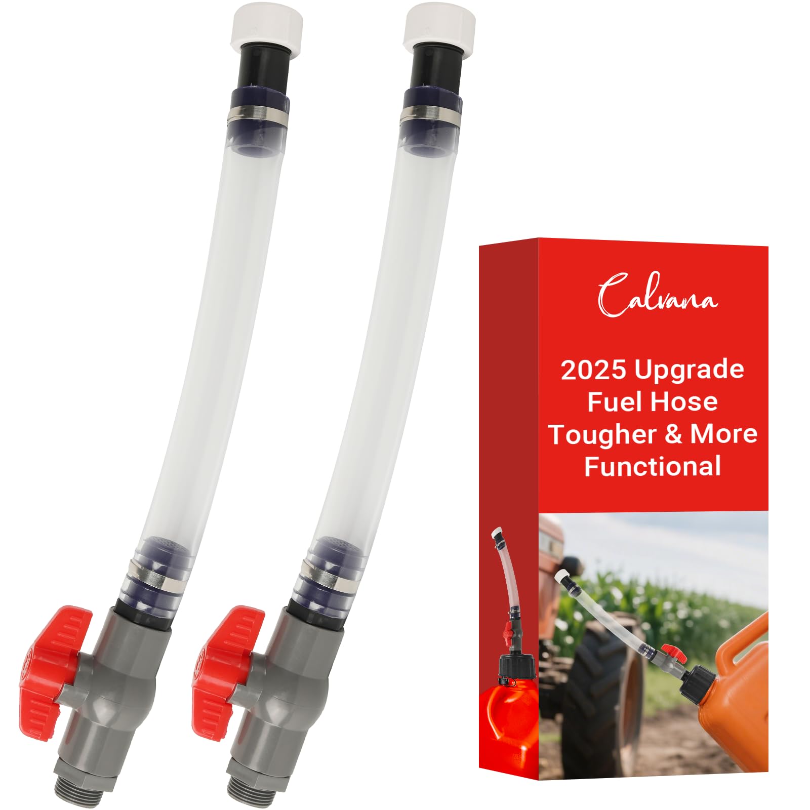 Photo 1 of (2-Pack) Calvana 2025 Upgrade Racing Fuel Jug Hose, Perfect for Tractor and Scribner Fuel Tanks, Replacement VP Gas Can Nozzle for 3/5/5.5 Gallon Jegs Jugs, Durable & Leak-Proof, Crack-Resistant