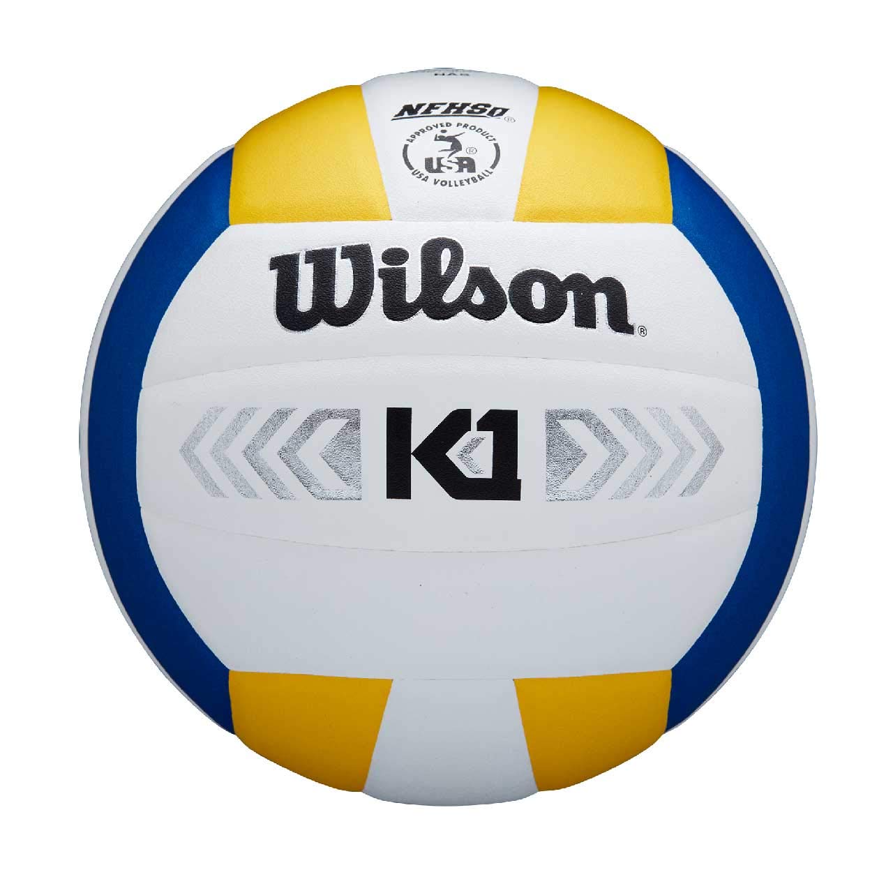 Wilson Unisex-Adult K1 Gold Volleyball, Blue/White/Yellow, Official