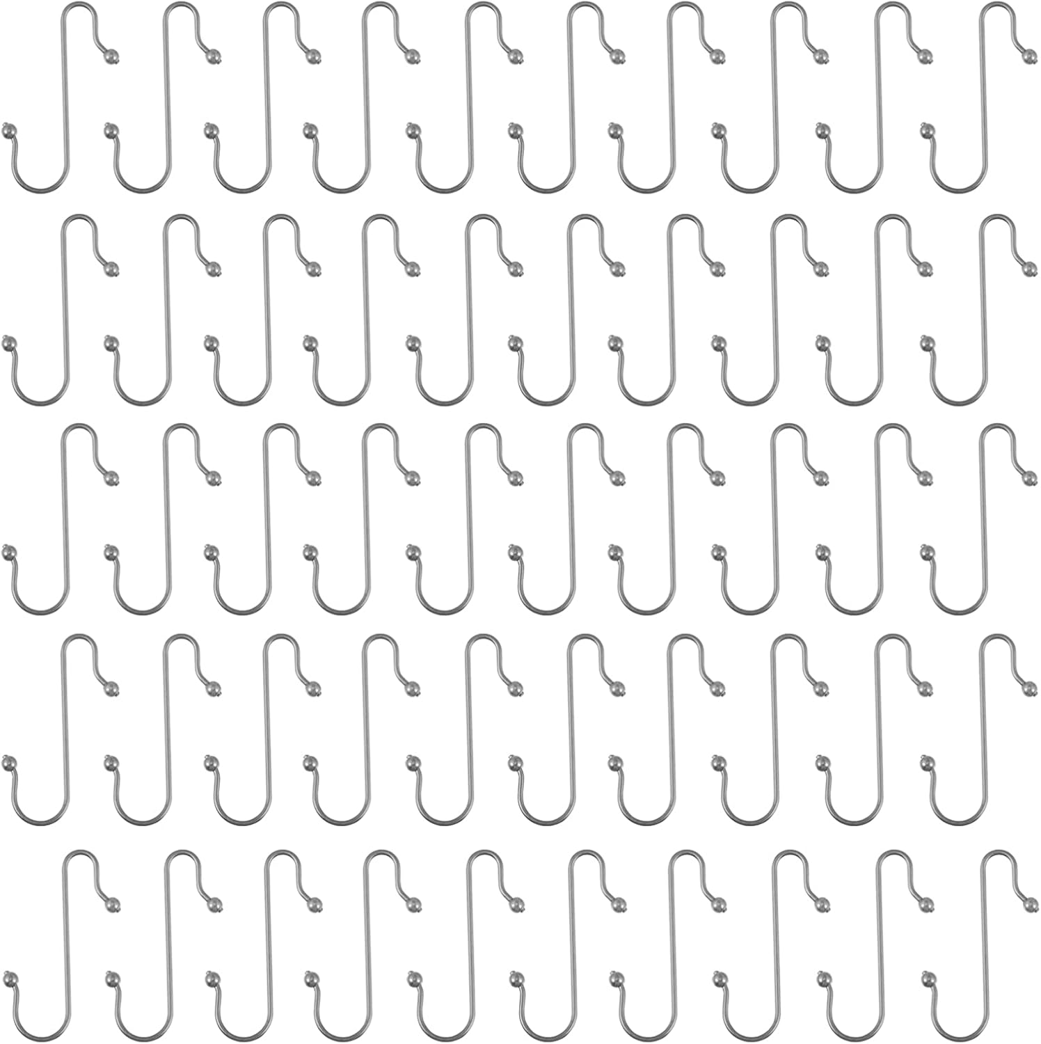 Ornament Hooks - DOITOOL Christmas Ornament Hangers Christmas Ornament Hooks 50pcs Christmas Tree S- Hooks Ornament Hanger for Holiday Christmas Tree Christmas Ball Party Supplies Holiday Ornament Hooks