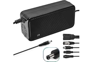 FIRSTAKKU 42V 2A Charger,for 36V Ebike Battery with 6 Plugs,Efficient Fast Charging, Multiple Safety Protection, Electric Bike Charger for Razor, Jetson, Voyage, Gotrax,for Electric Motorcycles, Ebike