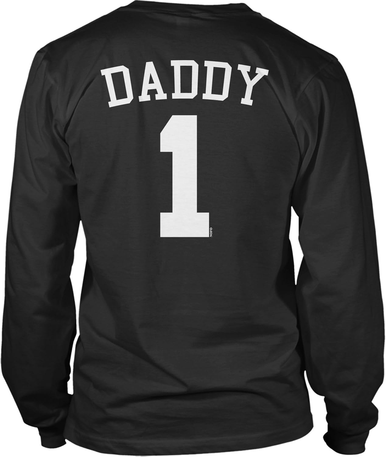 amazoncom hoodteez back print daddy 1 jersey number design mens