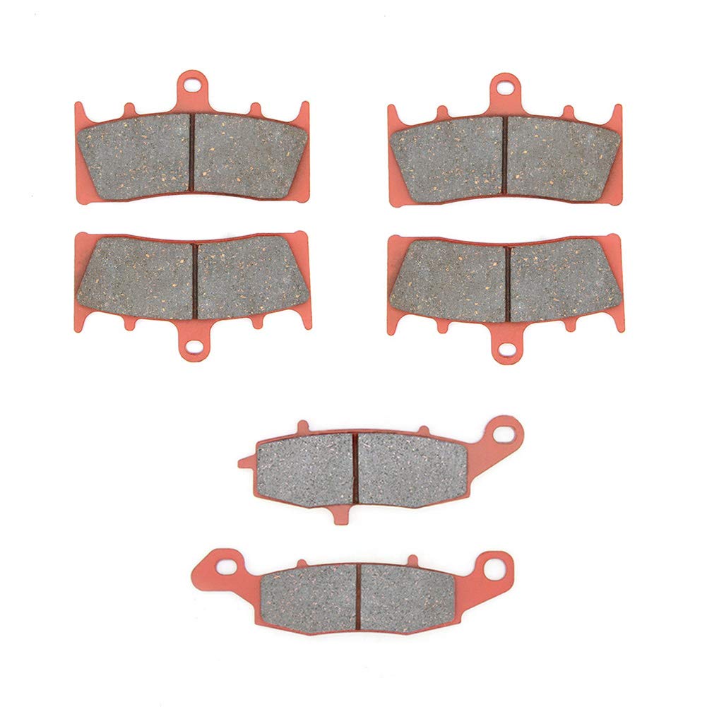 MEXITAL One Set Ceramic Motorbike Brake Pads Front and Rear for VN 1500 P Mean Streak P1/P2 (02-04) VN 1600 Mean Streak B1 (04) / VZ 1600 K4 Marauder/M 1600 Intruder (04)