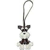 Fuerxy Schnauzer Bag Charm, Cute Dog Keychain for Women, Fashion Puppy Charm for Purse Handbags Bag Accessories PU Key Charms