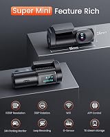 Bestsee Dash Cam Front 1080P 170° Wide AI WiFi App Control Night Vision view 2