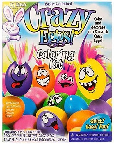 R.J. Rabbit Easter Unlimited Crazy Eggs Coloring Kit by Easter Unlimited