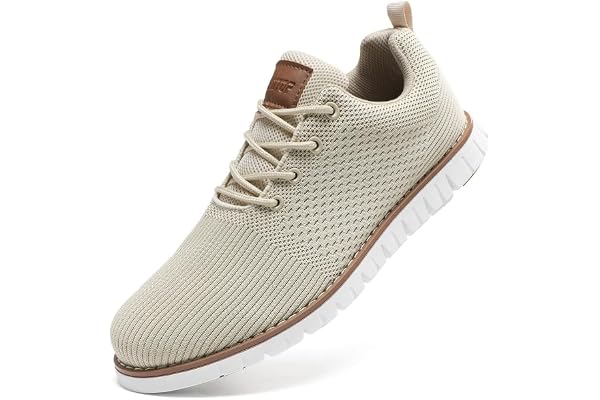 ziitop Men's Running Walking Shoes Fashion Sneakers Mesh Dress Shoes Business Oxfords Shoes Lightweight Casual Breathable Wor