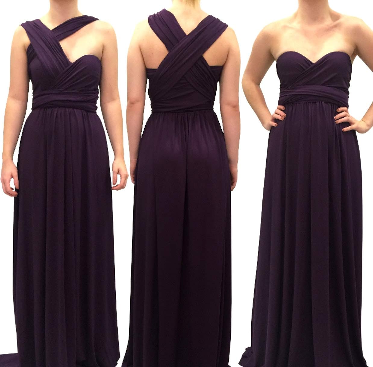 dark purple infinity dress