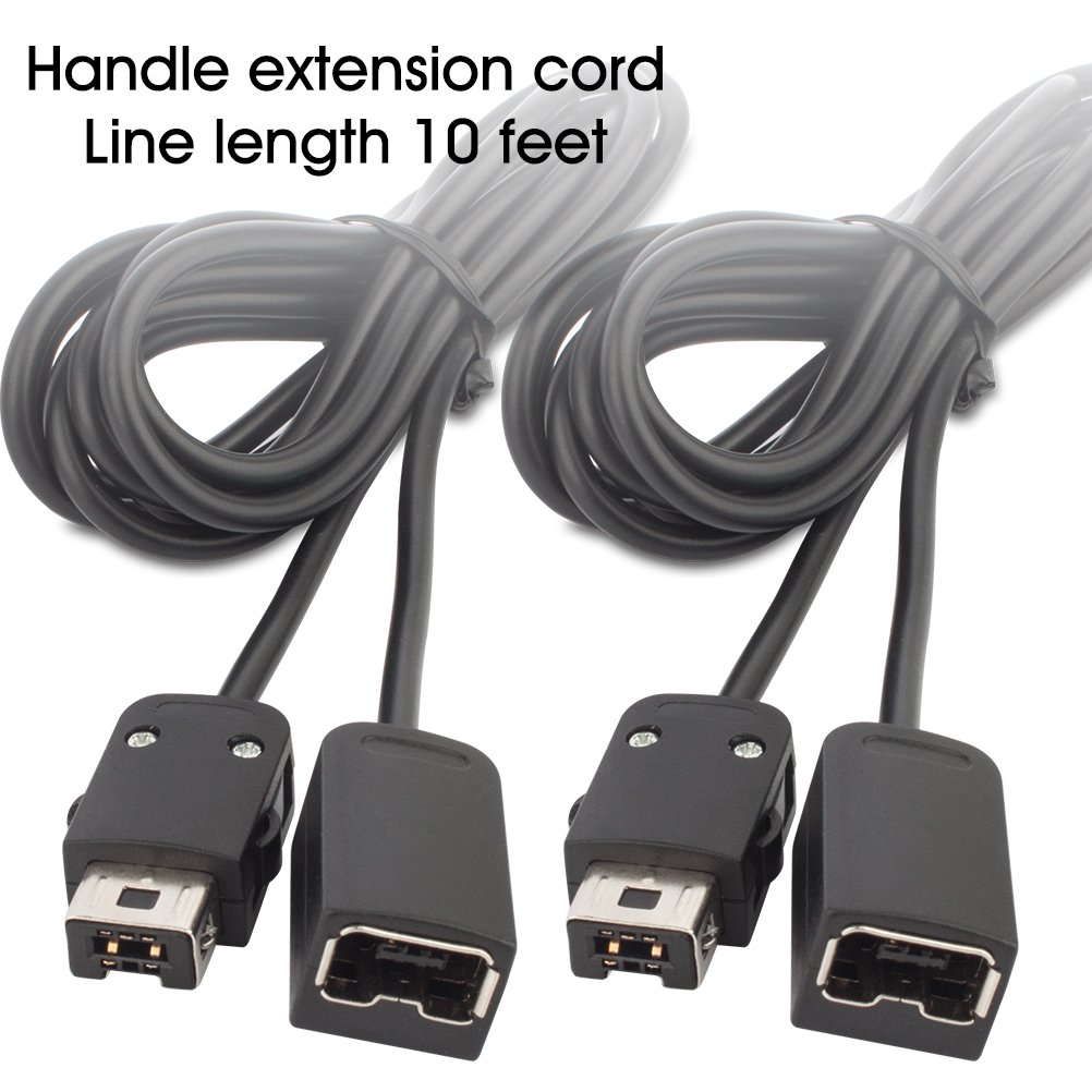 NES Mini Classic Controller Extension Cable, 3m 10ft Extended Cord Lead for Nintendo NES Mini Classic Controller (New 2016 Mini NES Version) – 2 Pack