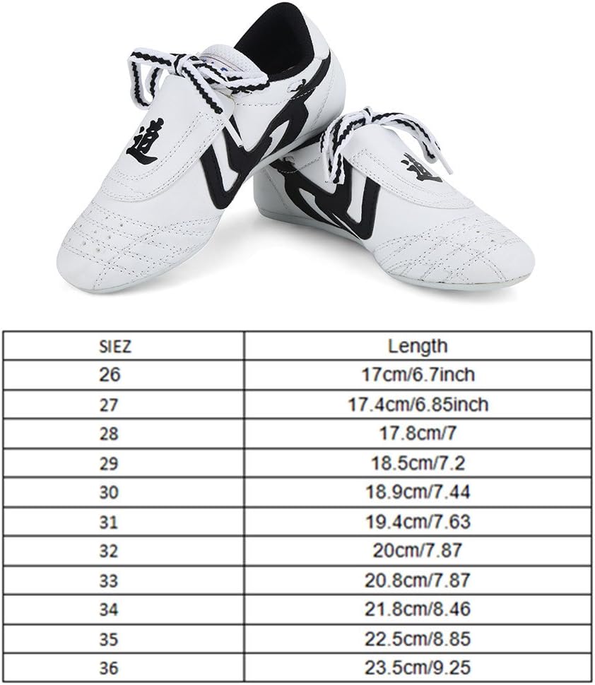 Martial Arts Taekwondo Shoes, Unisex Children Teenager Sport Boxing Karate Shoes for Taekwondo, Boxing, Kung Fu and Taichi : Sports & Outdoors