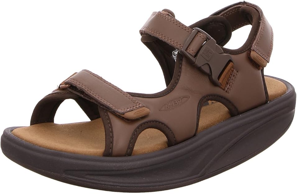 MBT Men's Kisumu 3S Rocker Bottom Leather Sandals Sandals