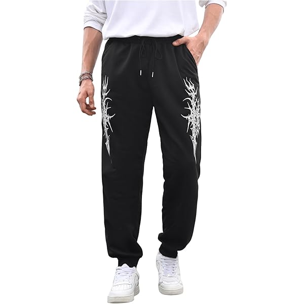 Amazon.com: crazynekos Men's Ripped Pants Sweatpants Joggers