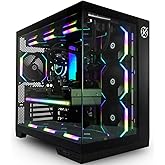 Gabinete Gamer Kalkan Asgard Preto Aquário sem fans KLK00040