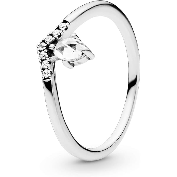 Amazon.com: Pandora Classic Wishbone Ring - Sterling Silver