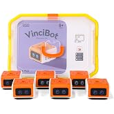 MatataStudio VinciBot Classroom Set, 6 Coding Robots for School STEM 8-12 | Scratch &amp; Python Programmable Robots with Rich Learning Materials, Complete STEM Kit for School Grades 2-7