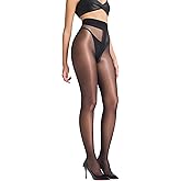 LABELLA Multicolor 15D Shiny Tights Ultra Sheer Stylish Pantyhose with Silky Smooth & Nude-Invisible Feel