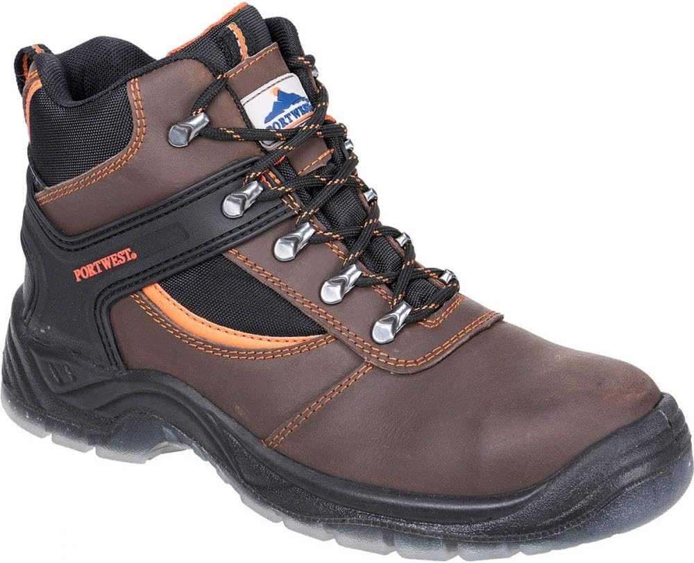 Portwest Steelite Mustang Boot S3, Size: 36, Colour: Brown, FW69BRR36, 3 UK