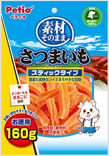 ペティオ (Petio) 素材そのまま さつまいも スティックタイプ 160g×3個セット商品画像