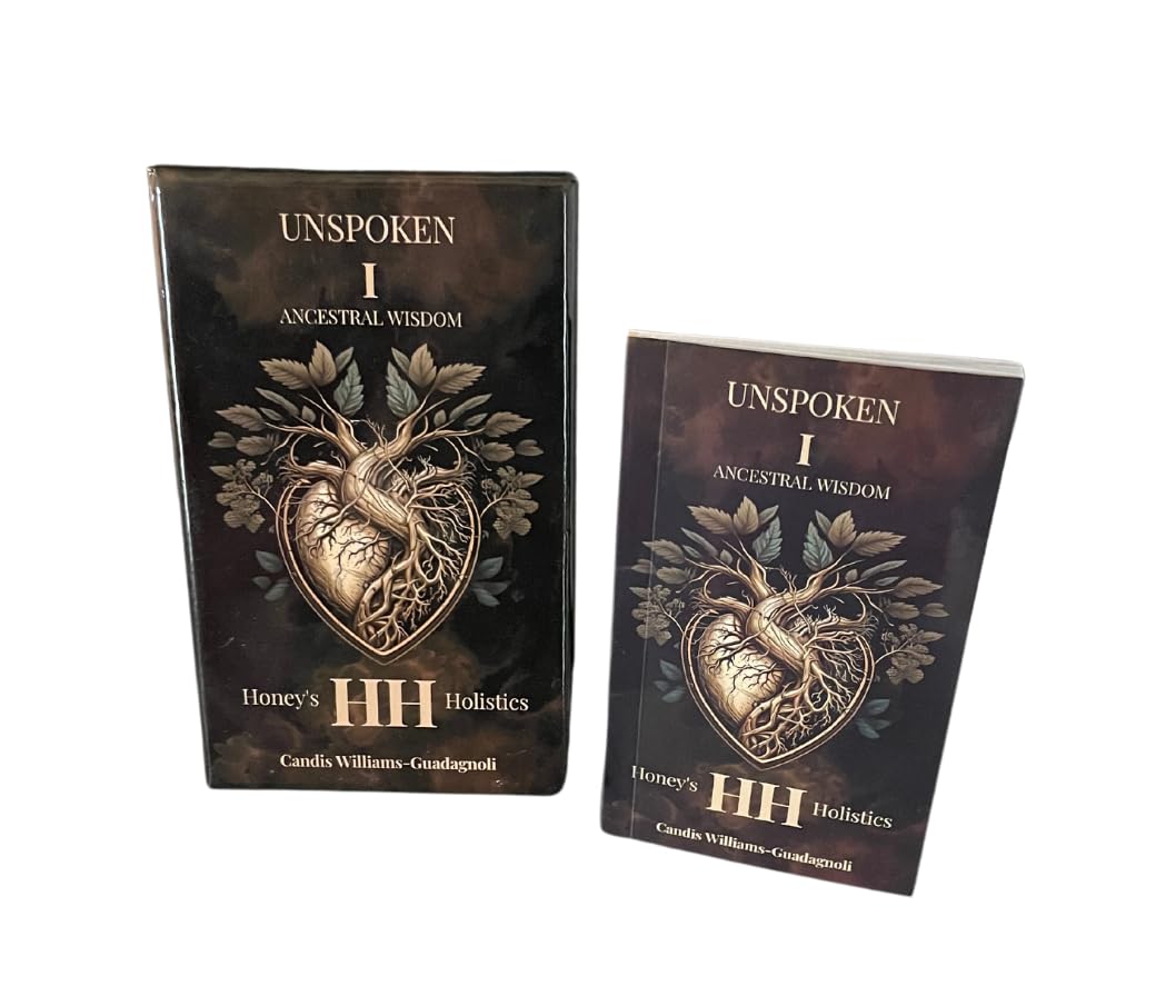 Unspoken Oracle Card Deck - 40 Card Messages from Spirit Guides with Guidebook - Intuition, Self-Love, Clarity, Black Culture, Angels, Heart, Third Eye, and Crown Chakra