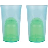 The First Years My First Open Cup &mdash; 2 Cups in 1 &mdash; Open Baby Cup with Removable Spill Control Insert &mdash; Training Cups for Transition to Toddler Cups &mdash; Ages 12 Months and Up &mdash; 2 Count