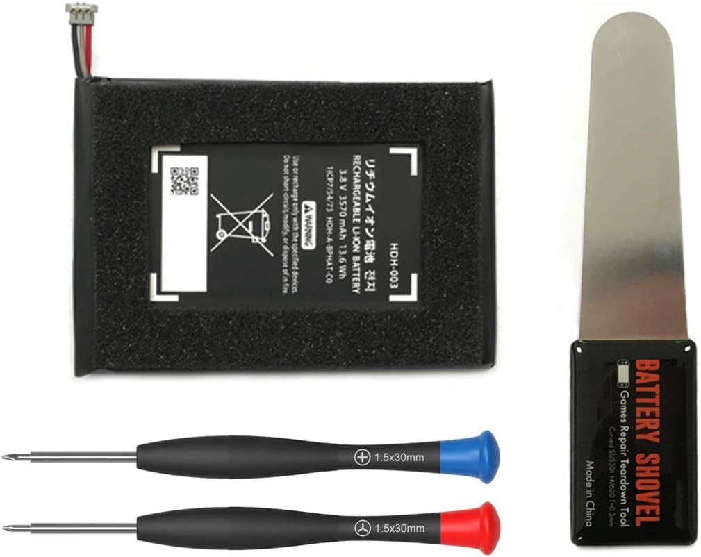 Amazon 1個交換用hdh 003バッテリーパック Nintendo Switch Liteゲームコンソールhdh 001本体用の充電式内蔵リチウムイオン電池 ニンテンドースイッチdiy修理ツールキットでされた3 8v 3570mah 13 6wh Elecgear パソコン 周辺機器 通販