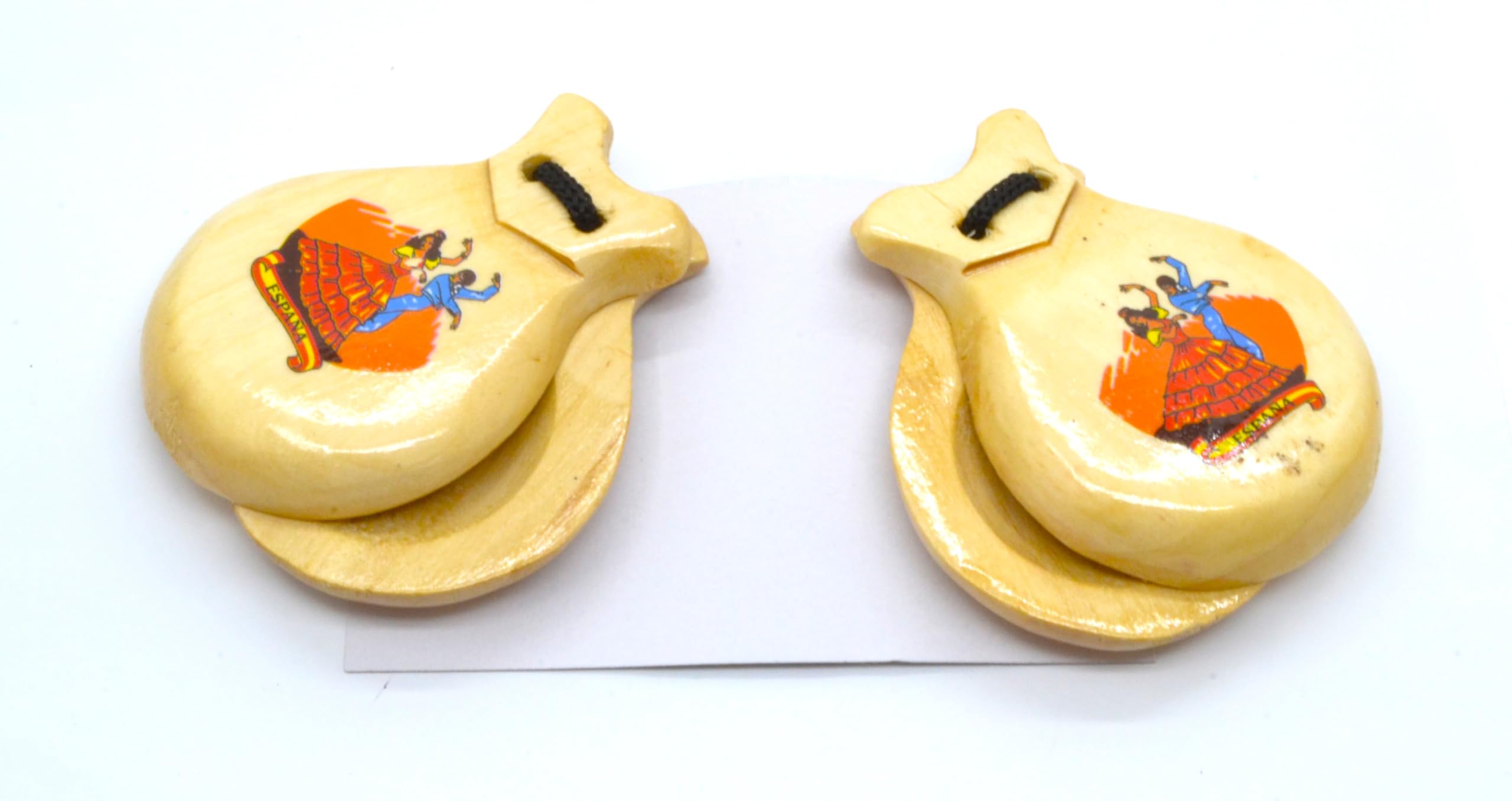 Natural Castanets for Adults Natural Castanets Castanets Spanish Castanets Traditional Spanish Colors Spain Souvenir Gift Hand Percussion