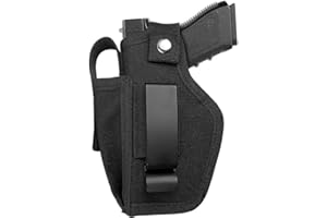 ATBP Universal Pistol Holsters IWB/OWB Fits Glock, Smith Wesson, Shield, Taurus, Ruger LCP, S&W M&P 40 Shield 9mm Handgun Hol
