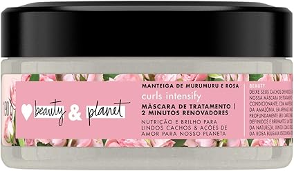 Máscara de Tratamento Love Beauty And Planet Curls Intensify Manteiga de Murumuru e Rosa