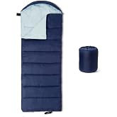 Amazon Basics Sleeping Bags for Adults, Camping Essentials, 3 Season Warm &amp; Cool Weather