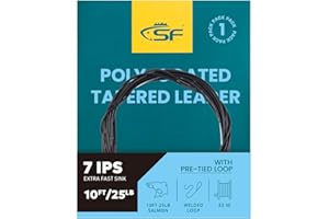 SF Fly Fishing Poly-Coated Leaders Monofilament Core Leader Line Fly Line for 7' Trout and 10' Salmon 7FT/10FT Float Hover In