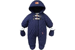 IBOBOOM Toddler Snowsuit Baby Winter Clothes Boy Infant Girl Snow Wear 3-6-9-18-24 Month