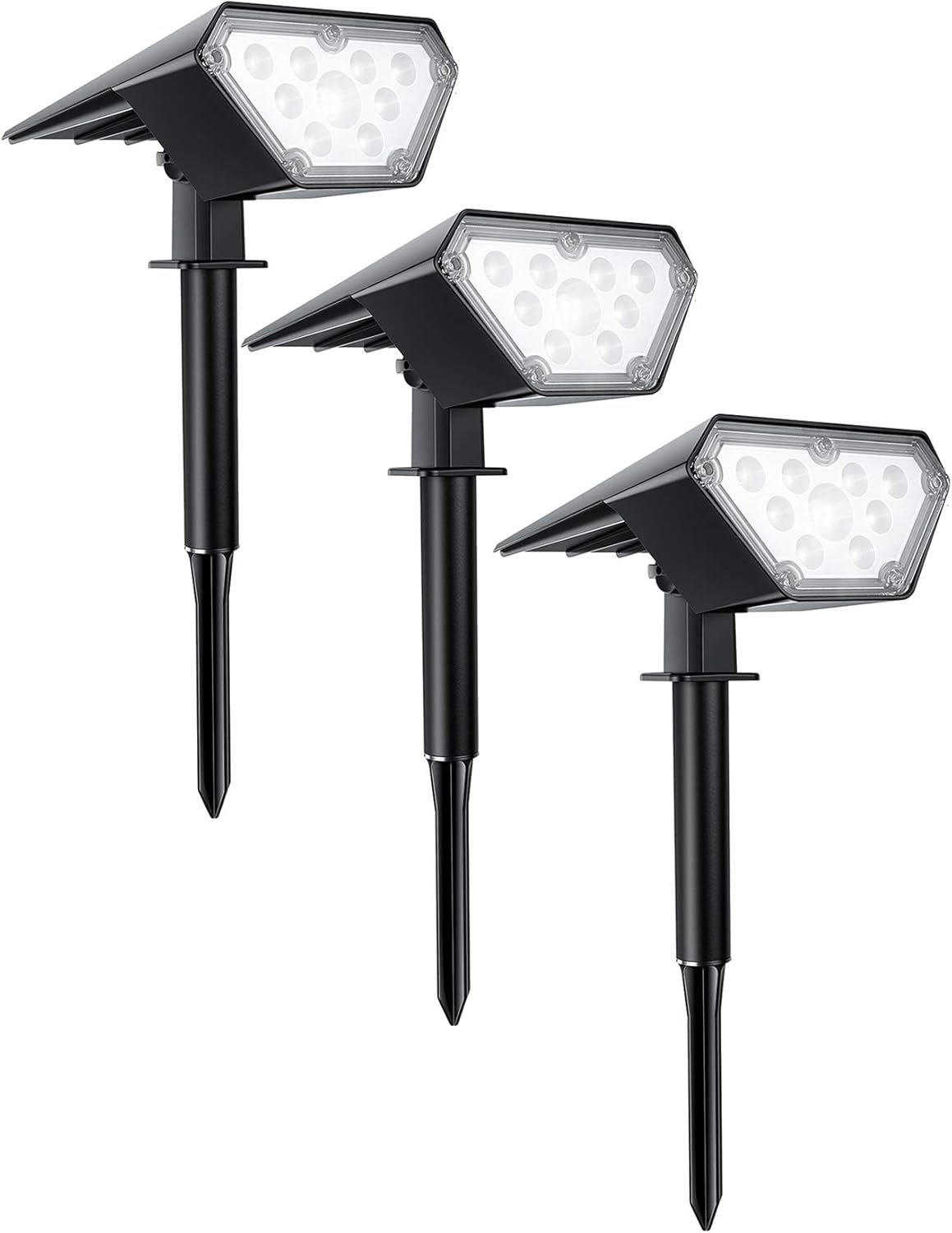 solar lights outdoor on Amazon Com Trodeem Solar Landscape Spotlights Ip67 Waterproof Solar Spotlights Outdoor Auto On Off Solar Powered Spot Lights For Patio Deck Yard Garden Driveway Porch 2 Pack Warm White Home Kitchen