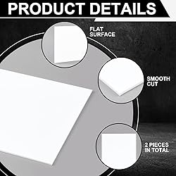 Maasechs 2 Pcs 12 x 24 Inch UHMW Polyethylene