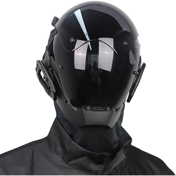 Unisex Latex Shiny Metallic Open Eyes And Mouth Headgear Full Face Mask Hood For Role Play Costume 5dad51ab5fee43438fccf133