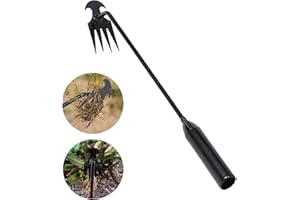 Wdianoutdoor Weed Puller Tool, 2024 Upgraded Weed Puller Tool Stand Up | Heavy Duty Gardening Supplies | Effortless Multi-Functional Weed Removal | Essential Garden Hand Weeder (BK 30cm/12in)