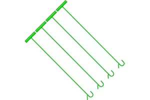 AUTOSwpozo 5th Wheel Pin Puller, 4 Pack 32" Solid Steel Chrome Plated 5th Wheel Puller Hook, Heavy Duty 5th Wheel Puller w/Hook (Green)